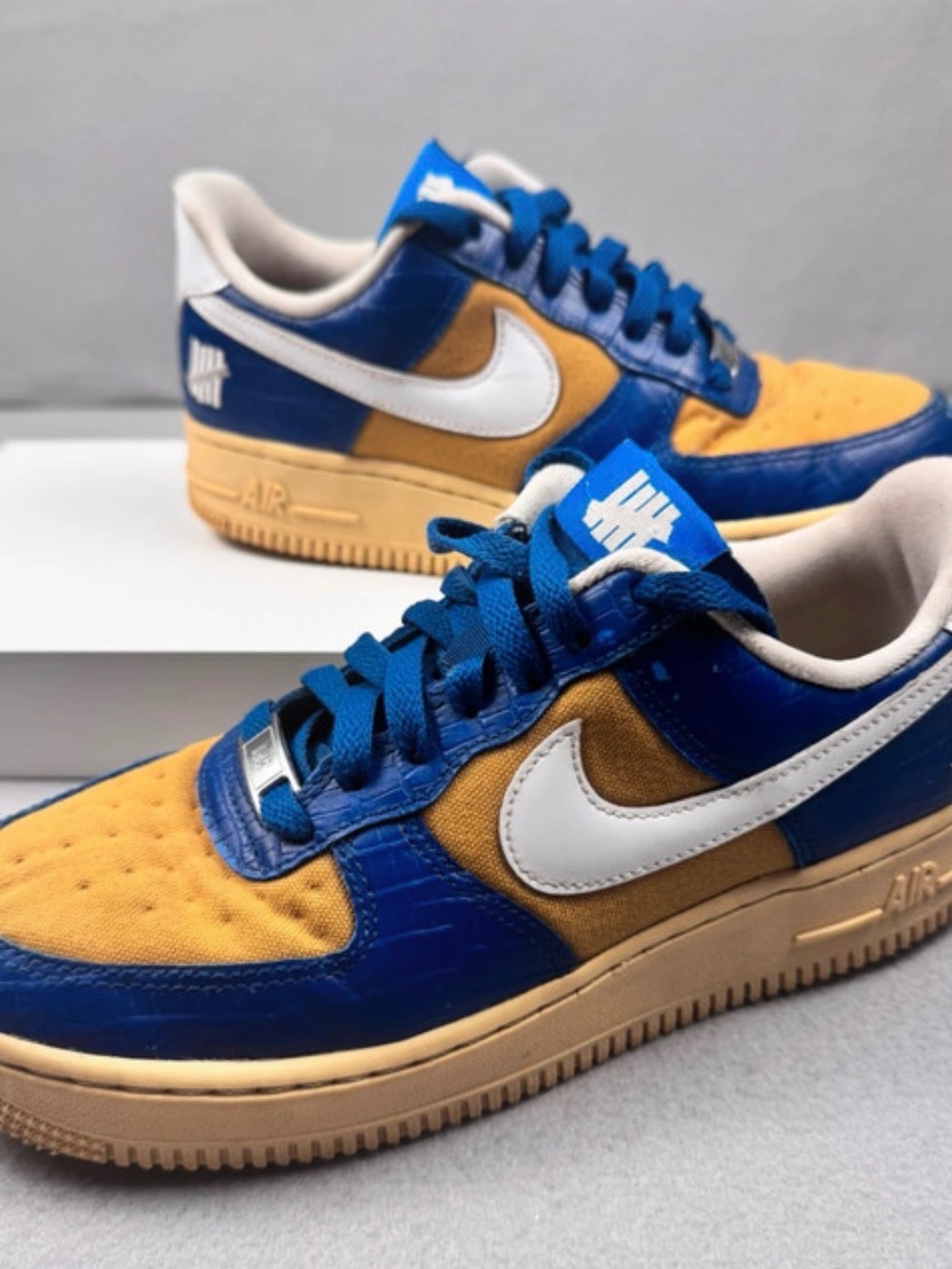 Nike Kids Blue, Gold & White Low-Top Sneakers